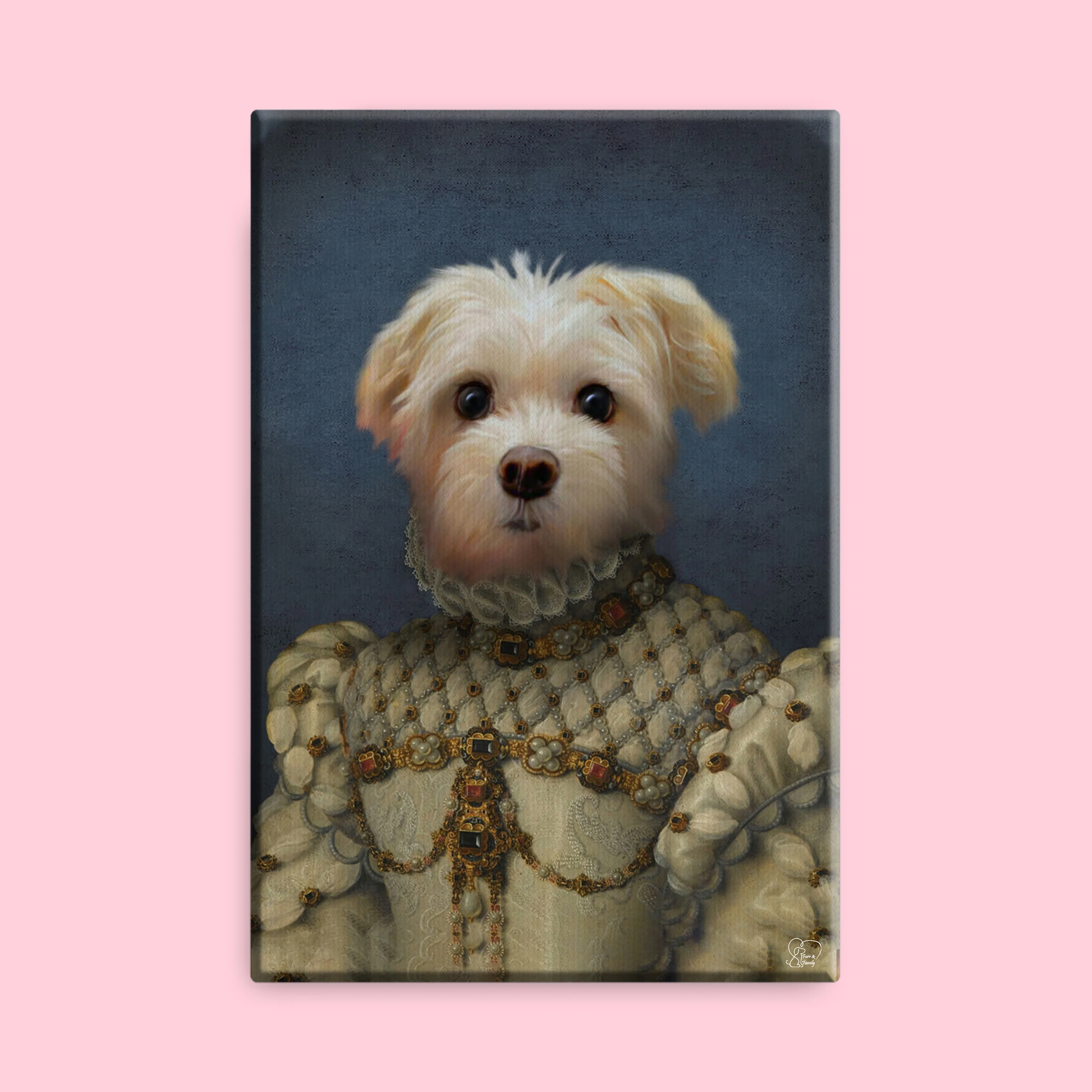 The Vintage Queen - Custom Pet Portrait